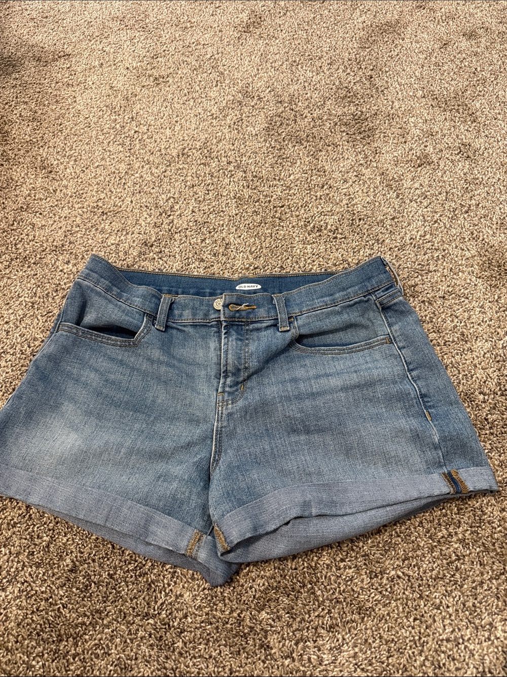 Old Navy Light Blue Denim Cuffed Women's Shorts